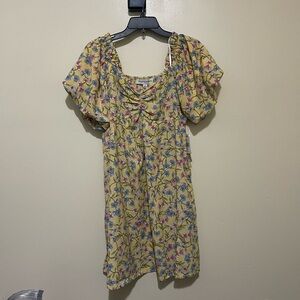Emma & Michele Yellow Floral Dress